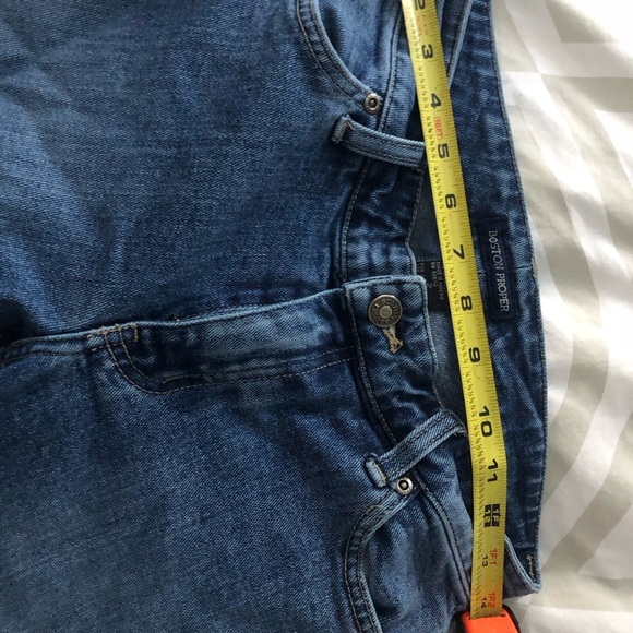 Boston Proper Boho Embroidered Medium Wash Jeans 2 - Picture 10 of 10
